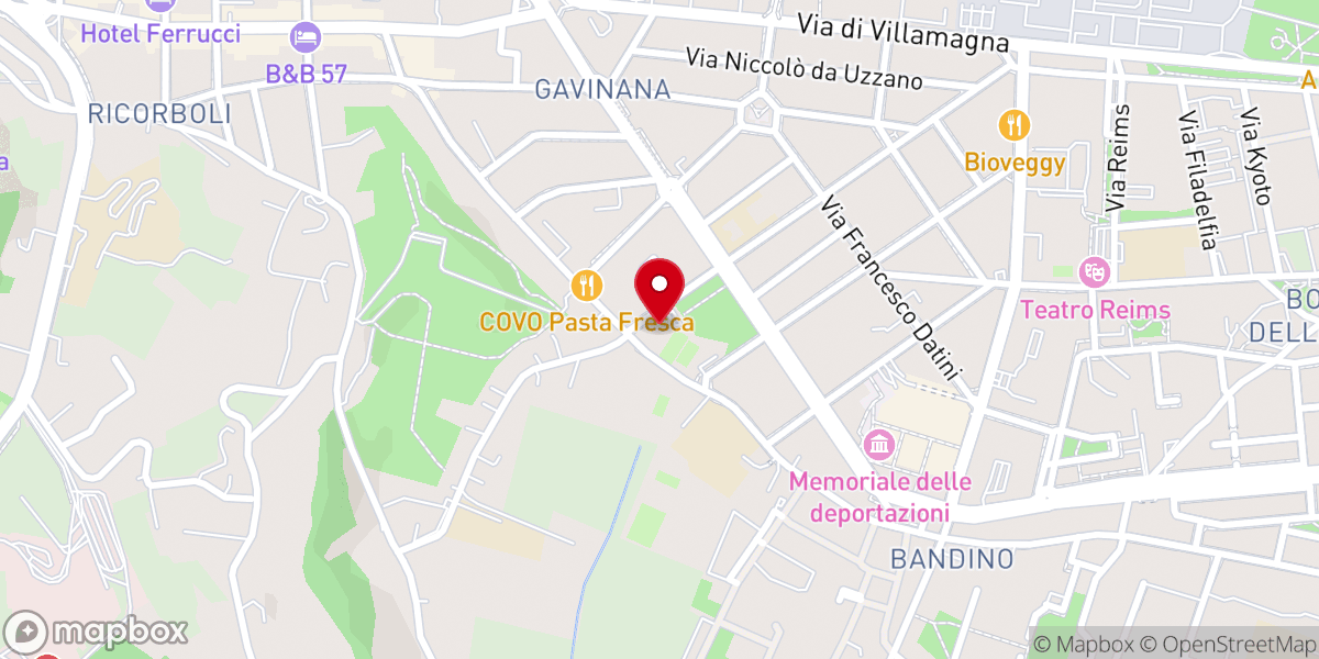 Map showing location of Parrocchia di San Piero in Palco