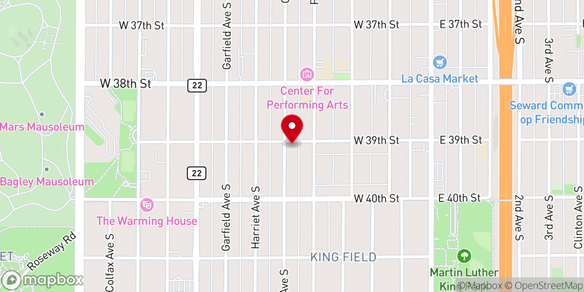 Map showing location of Abundant Life International Ministries