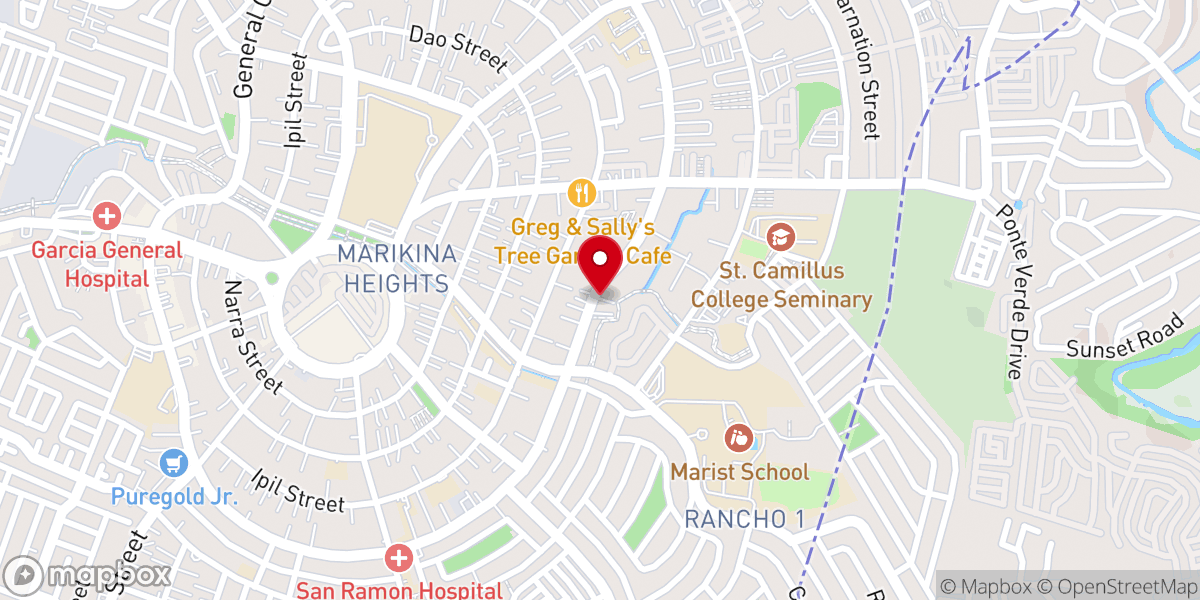 Map showing location of Lighthouse Bible Baptist Church