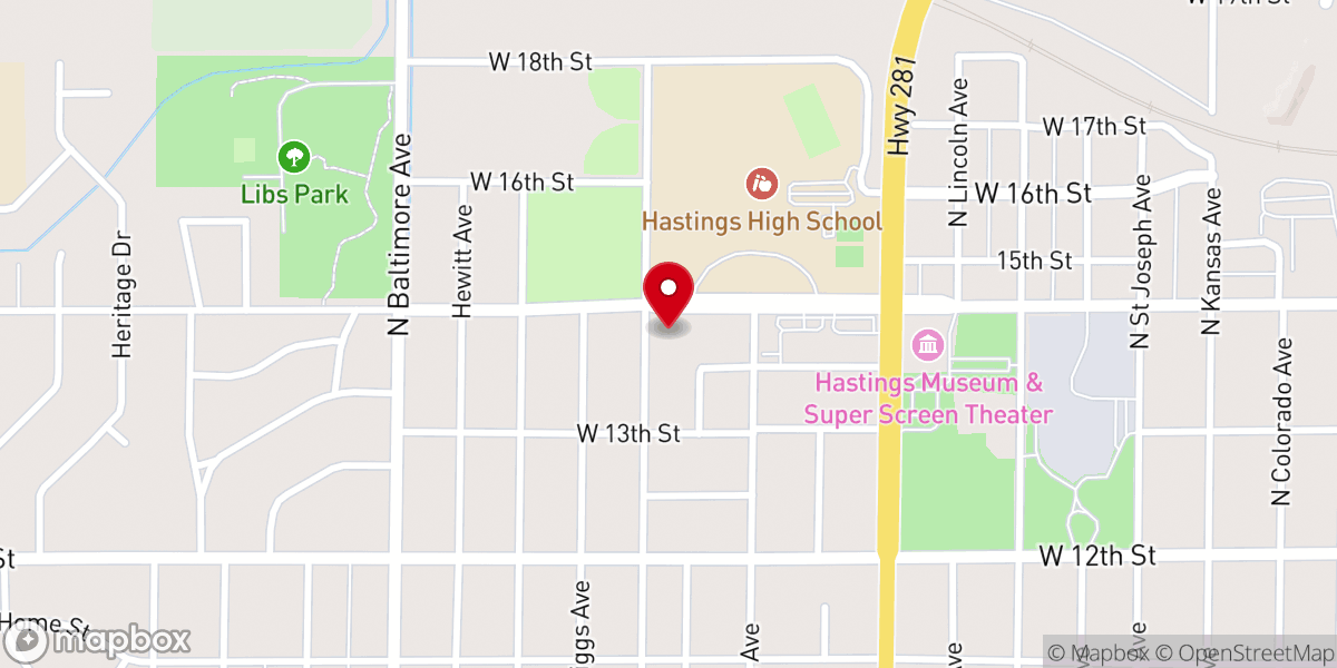 Map showing location of Lutheran Church of the Good Shepherd