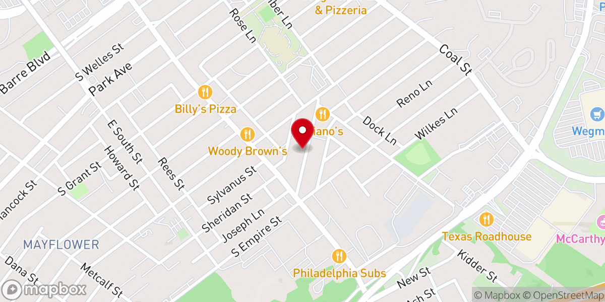 Map showing location of St.Joseph's Church