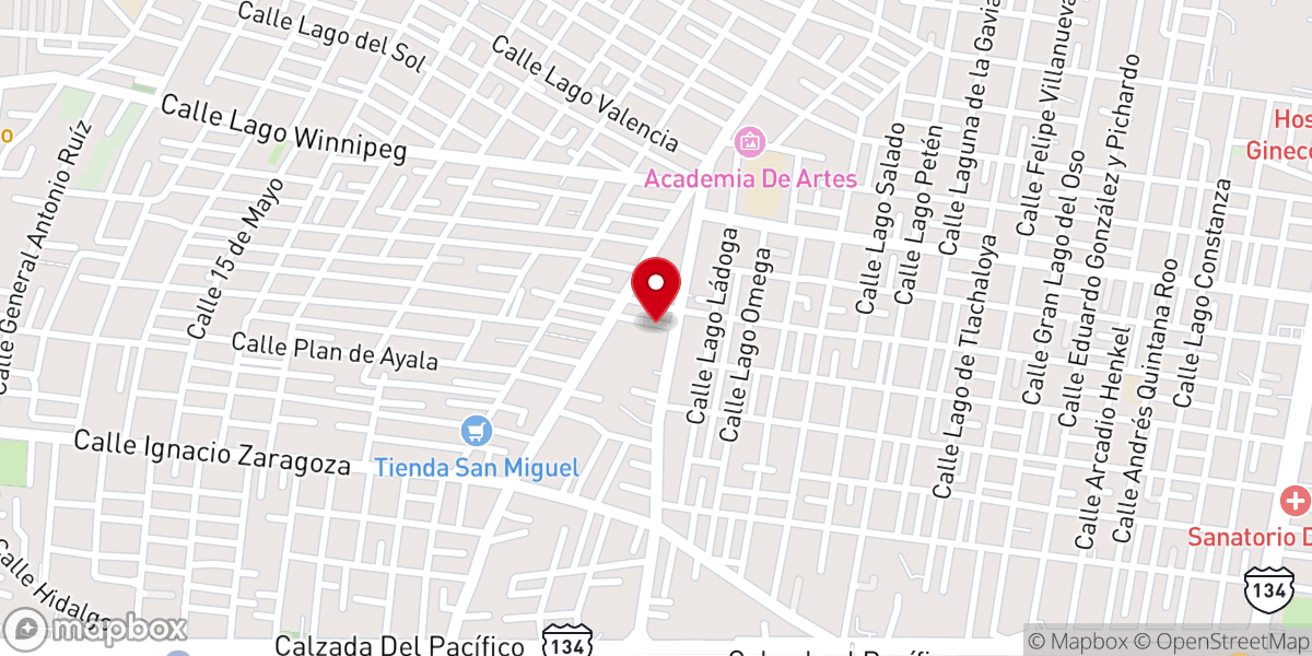 Map showing location of TEMPLO EVANGÉLICO RÍO JORDAN “Iglesia del Dios Vivo Columna y Apoyo de la Verdad El Buen Pastor