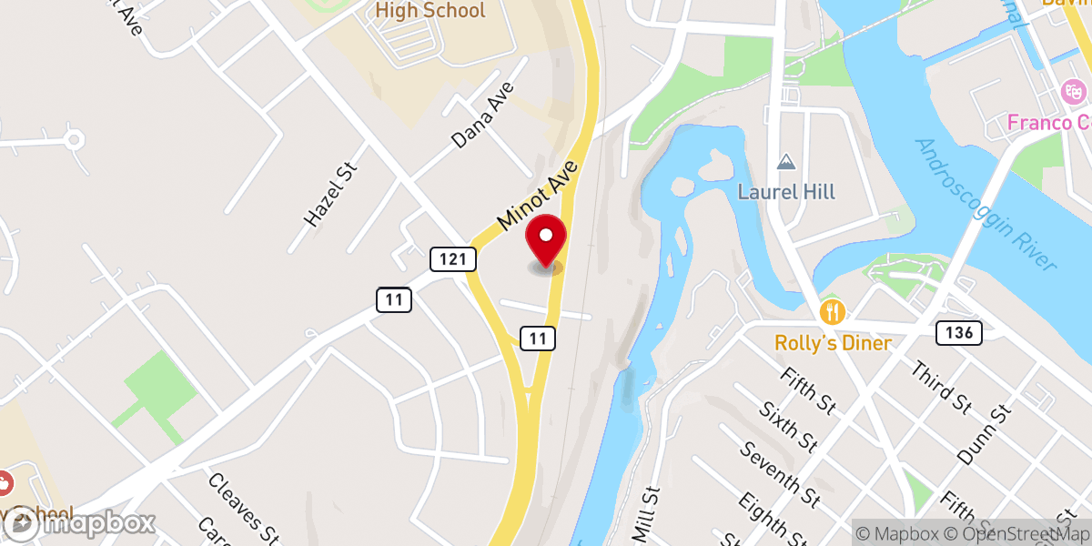 Map showing location of Faith Baptist Church