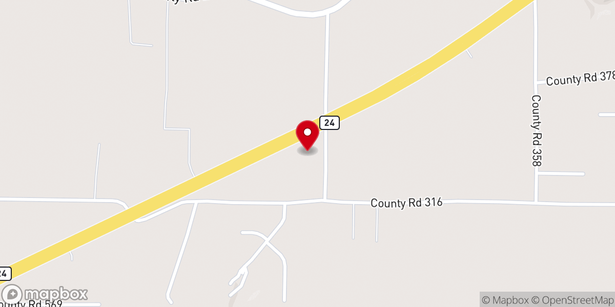 Map showing location of Faith Tabernacle Church