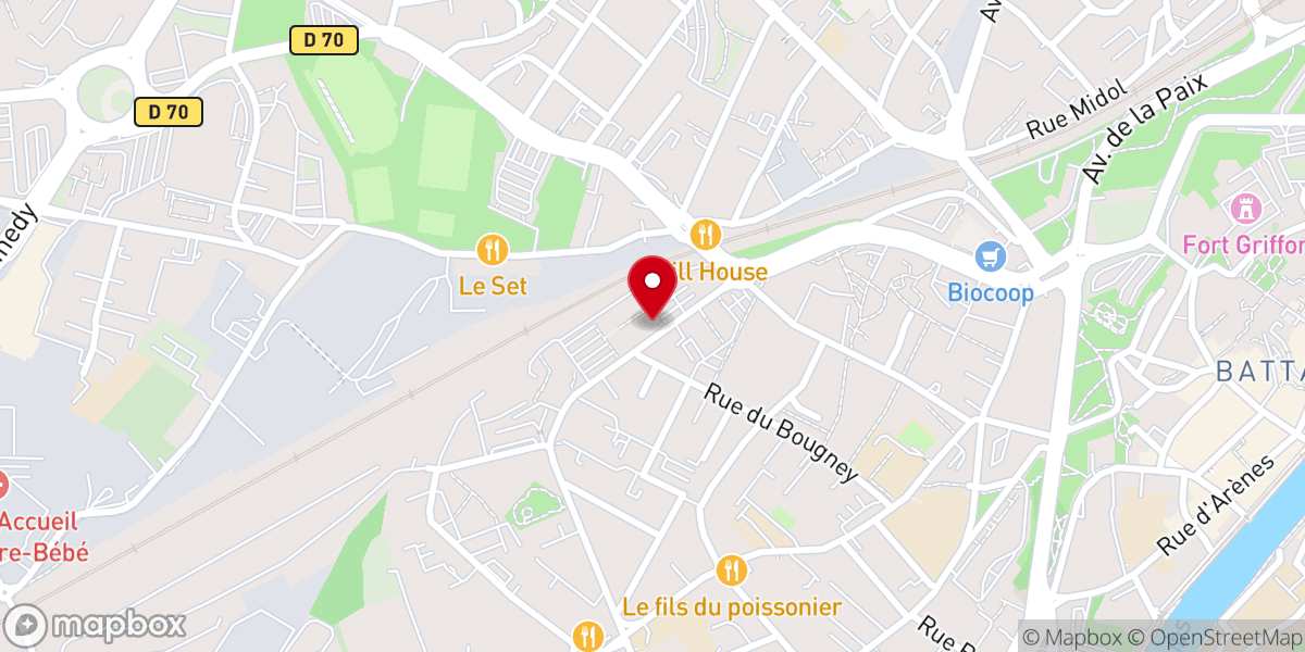 Map showing location of Eglises PERSPECTIVES