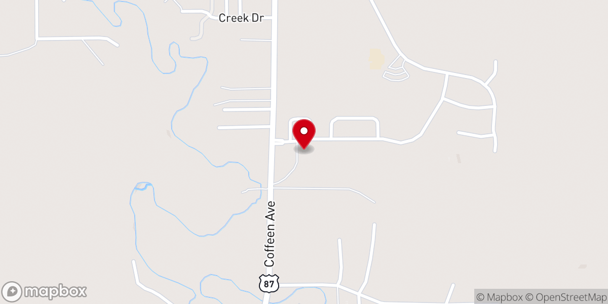 Map showing location of Bethesda Worship Center