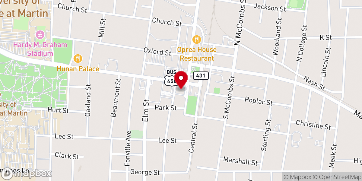 Map showing location of Refreshing Church Martin