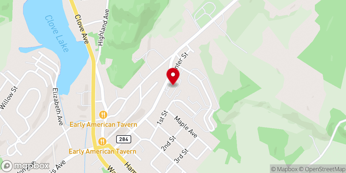 Map showing location of Covenant Advent Church