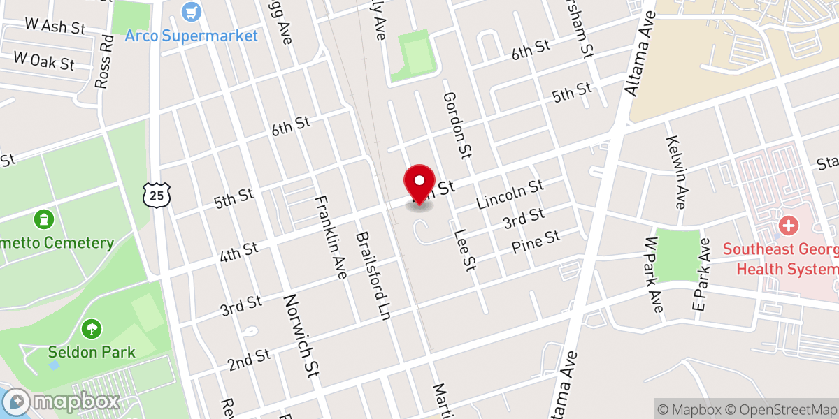 Map showing location of Agape Assembly Ministries