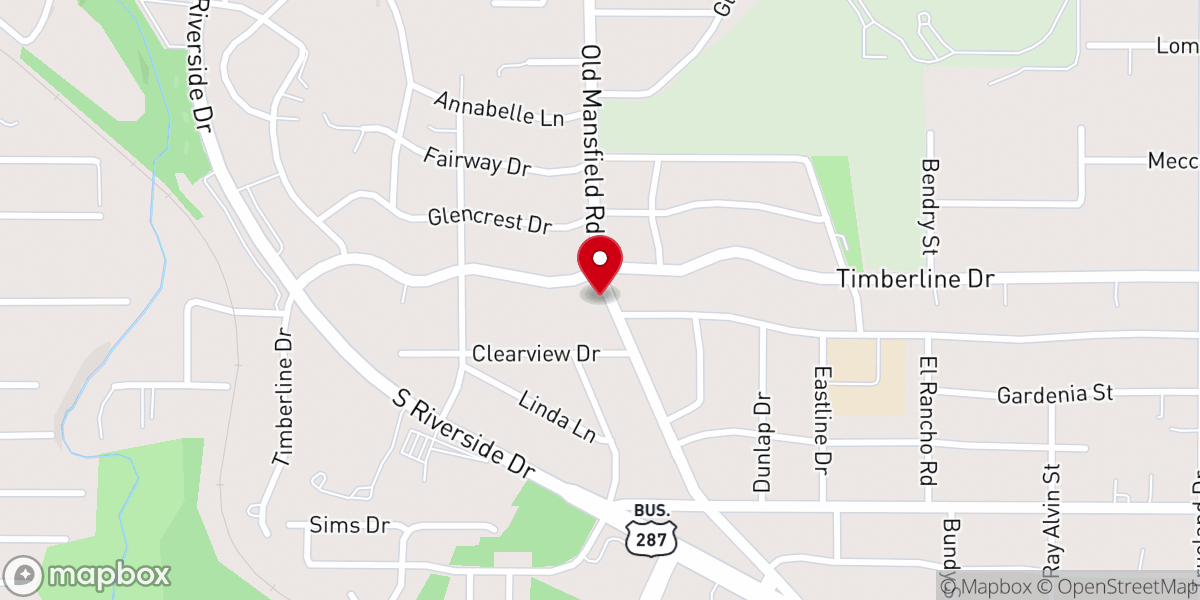 Map showing location of Abundant Living Worship Center