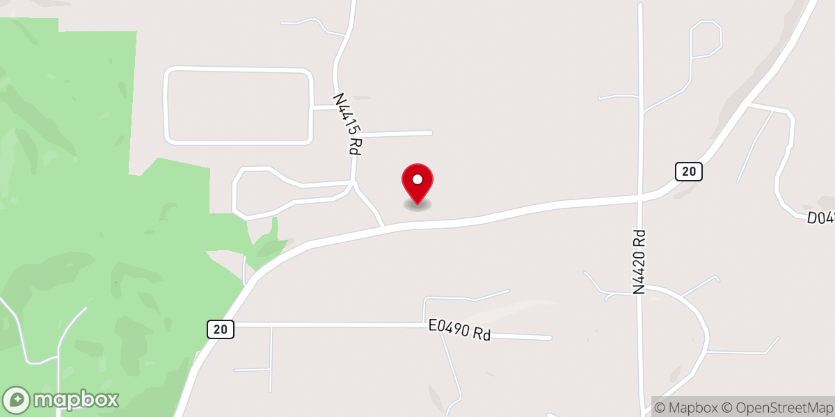 Map showing location of Standing Rock Baptist Church