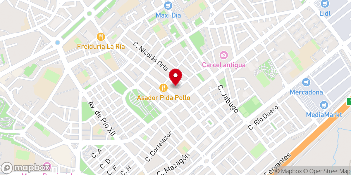 Map showing location of Hermandad de la Fe