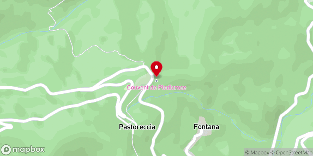 Map showing location of Ruines du couvent d'Orezza