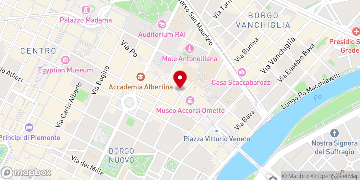 Map showing location of Parrocchia della Santissima Annunziata