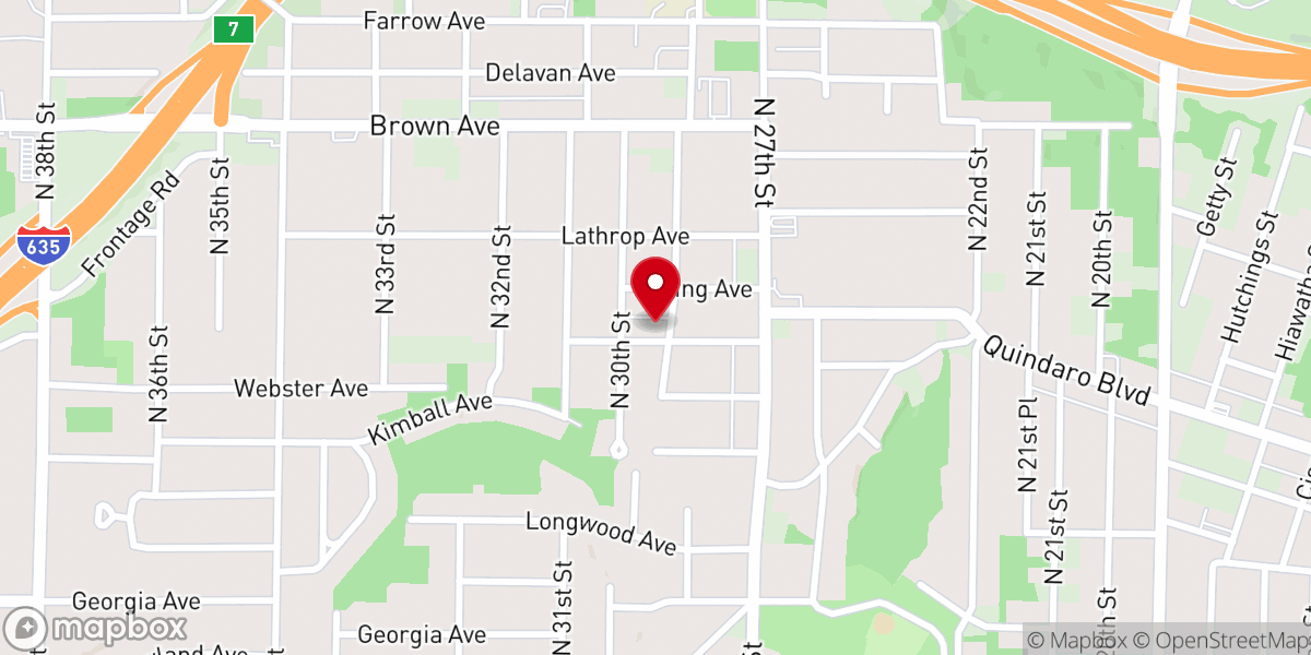 Map showing location of Roswell Church of Christ