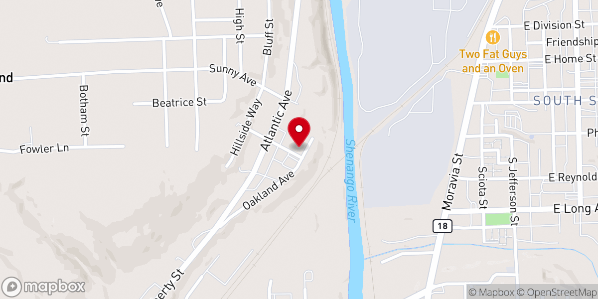 Map showing location of Prevailing Word World Outreach Center