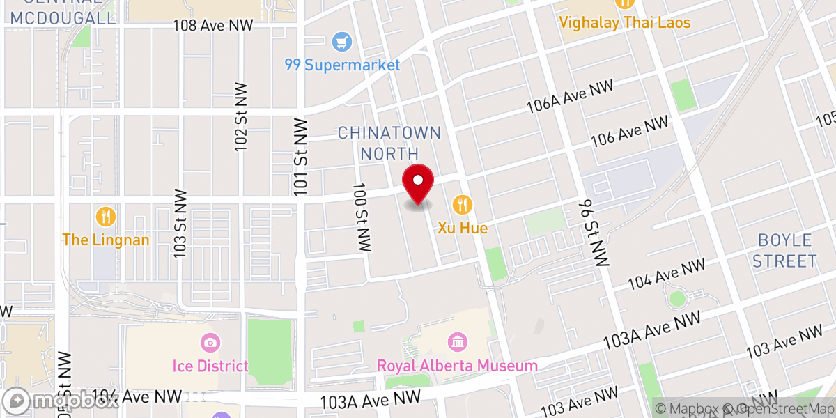 Map showing location of Croatian Catholic Parish (Hall