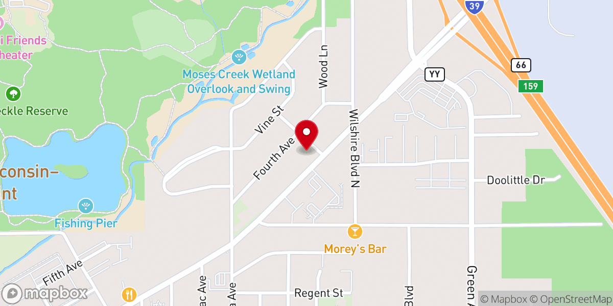 Map showing location of Community Church