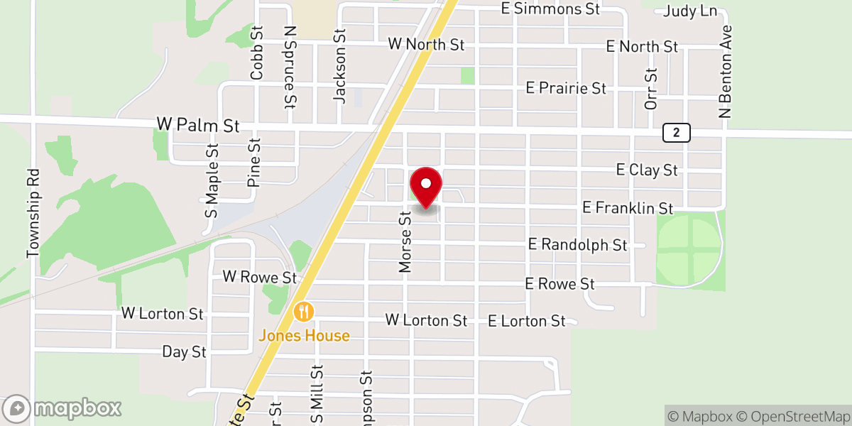 Map showing location of House of Restoration