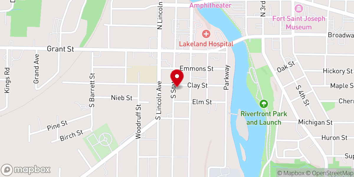 Map showing location of Saint Mary of the Immaculate Conception Parish - Christian Service Center - Food Pantry