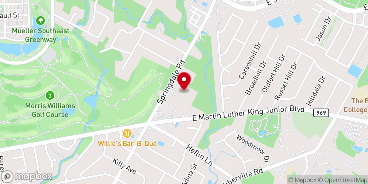 Map showing location of St Peter's United Methodist Church