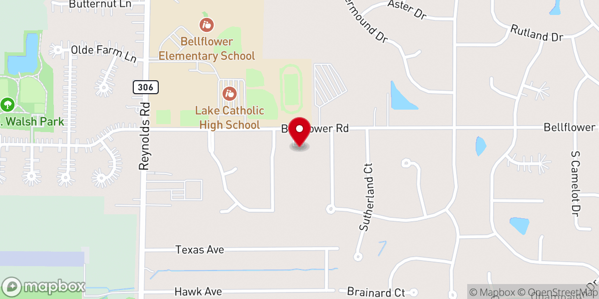 Map showing location of Lighthouse Community Church