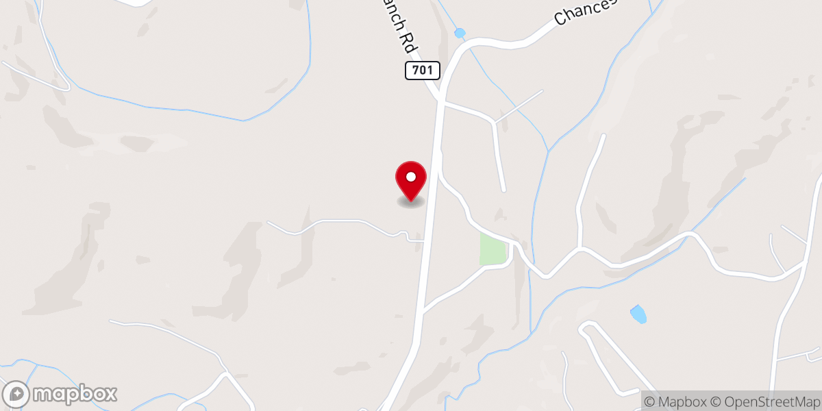 Map showing location of Freedom Baptist Church