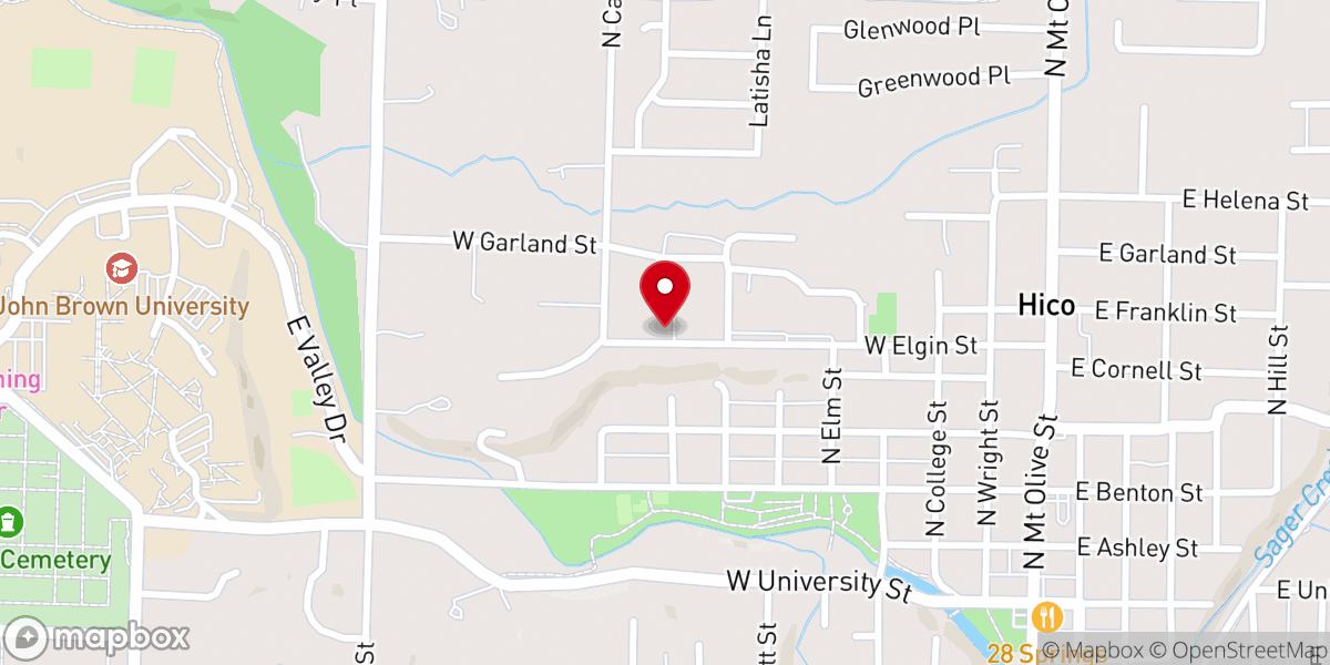Map showing location of Siloam Springs Nursing & Rehab