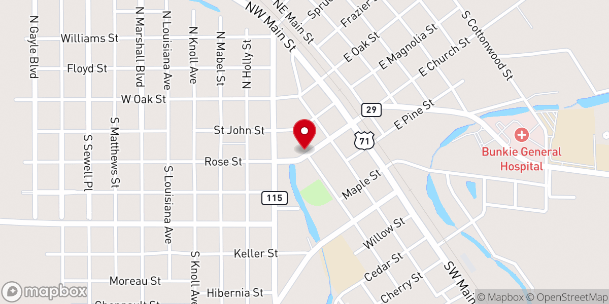 Map showing location of Methodist Church David Haas