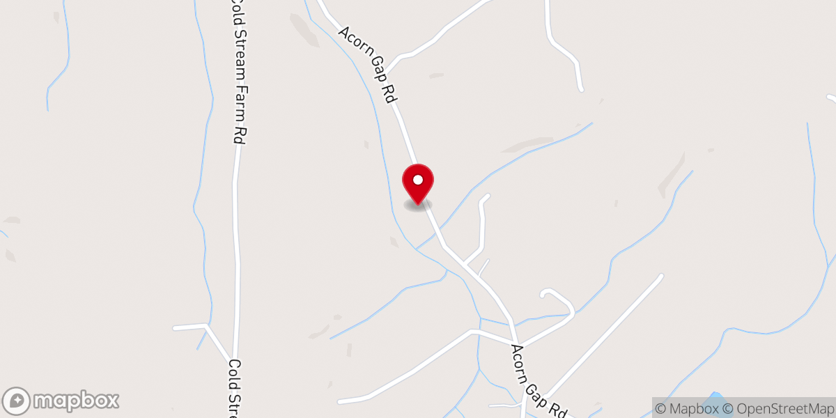 Map showing location of New Hope Cumberland Presbyterian Church