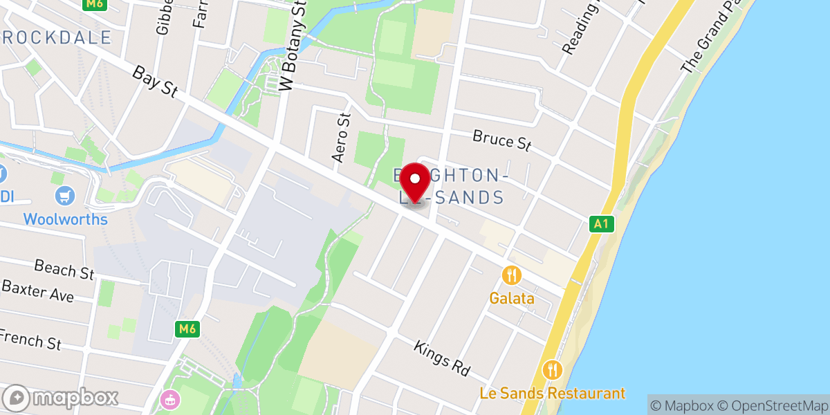 Map showing location of St Thomas More Catholic Church, Brighton le Sands