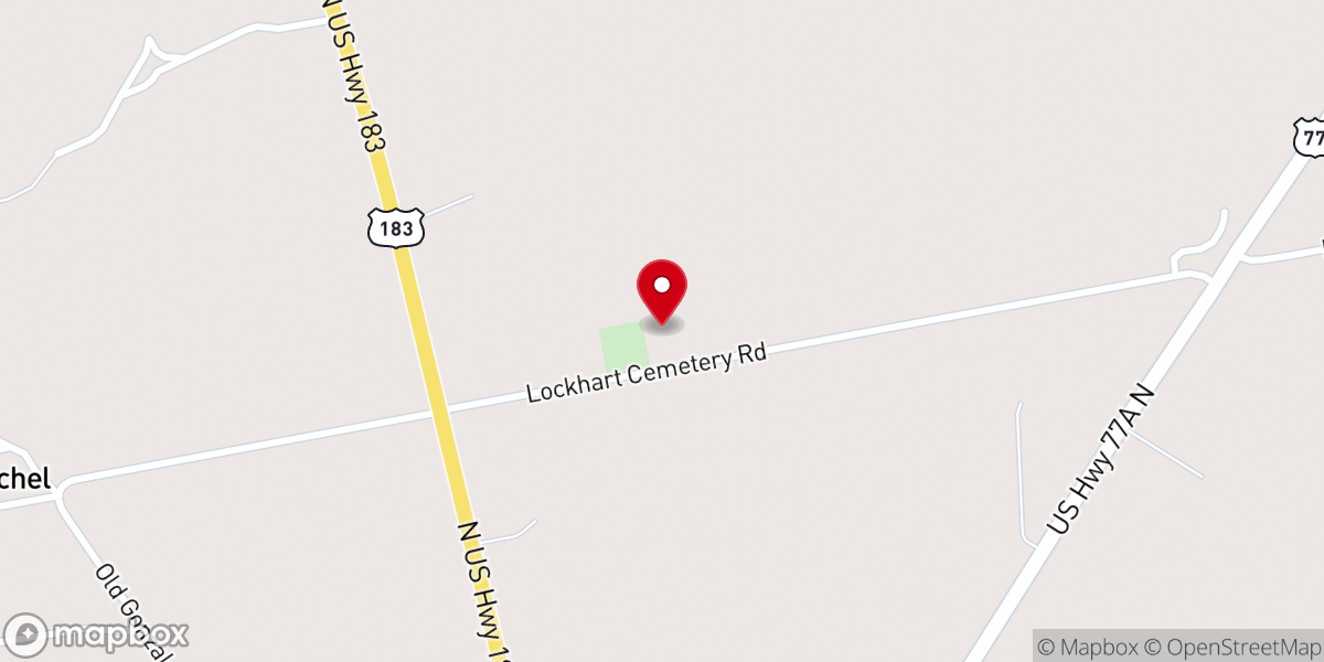 Map showing location of New Hope Church