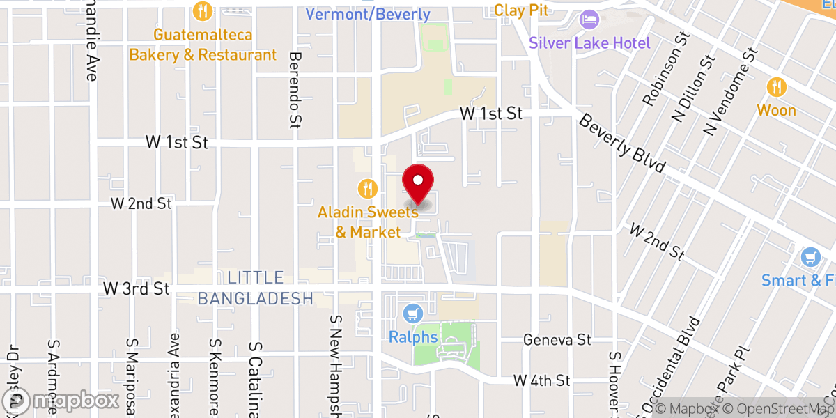 Map showing location of Mi Joo Peace Church