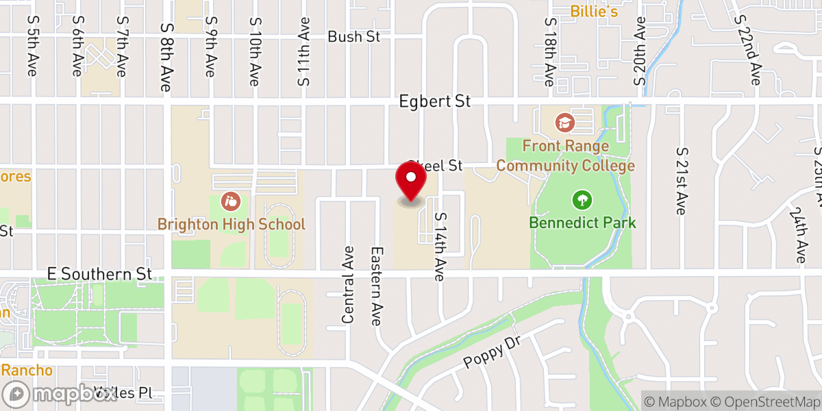 Map showing location of Zion Lutheran Church, Preschool - 8th Grade