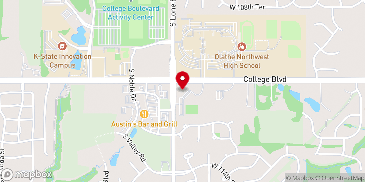 Map showing location of Christ Community Church of the Nazarene