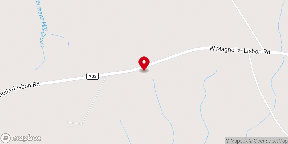 Map showing location of Salem United Methodist Church