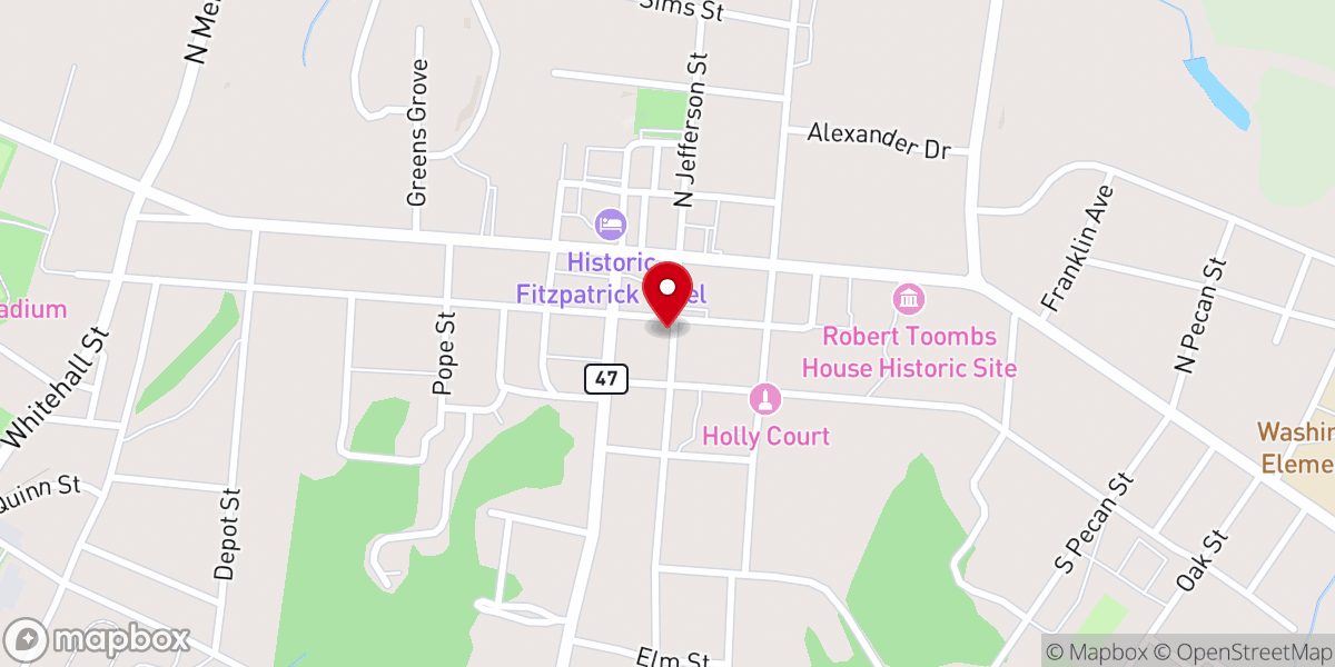 Map showing location of Third Shiloh Baptist Msn Office