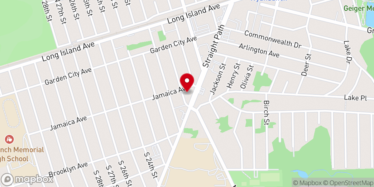 Map showing location of Trinity Lutheran Church