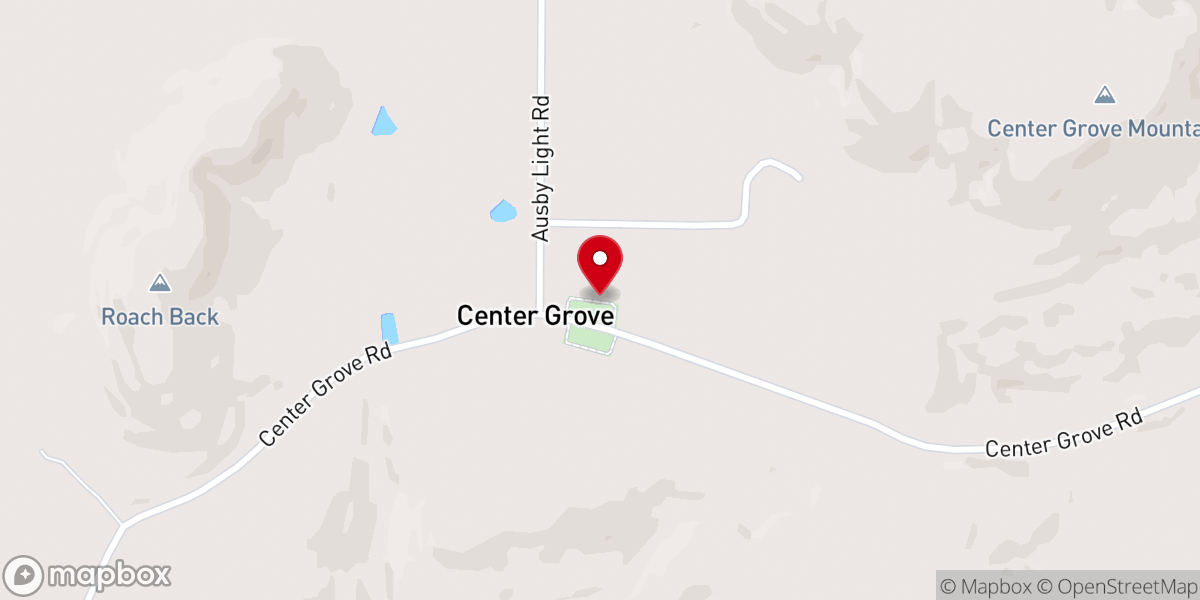 Map showing location of New Salem Baptist Church