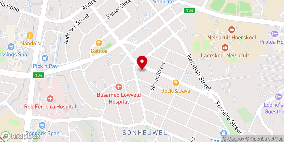 Map showing location of Church of the Province of SA