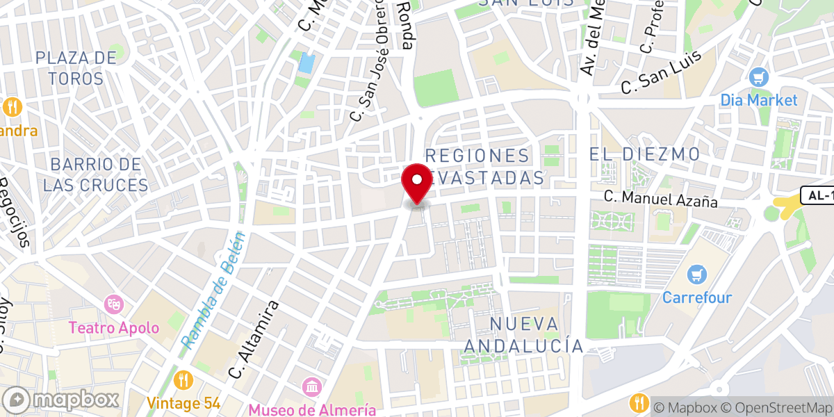 Map showing location of Ermita Ntra. Sra. de La Luz - Francisco de Asís Torres Montesino
