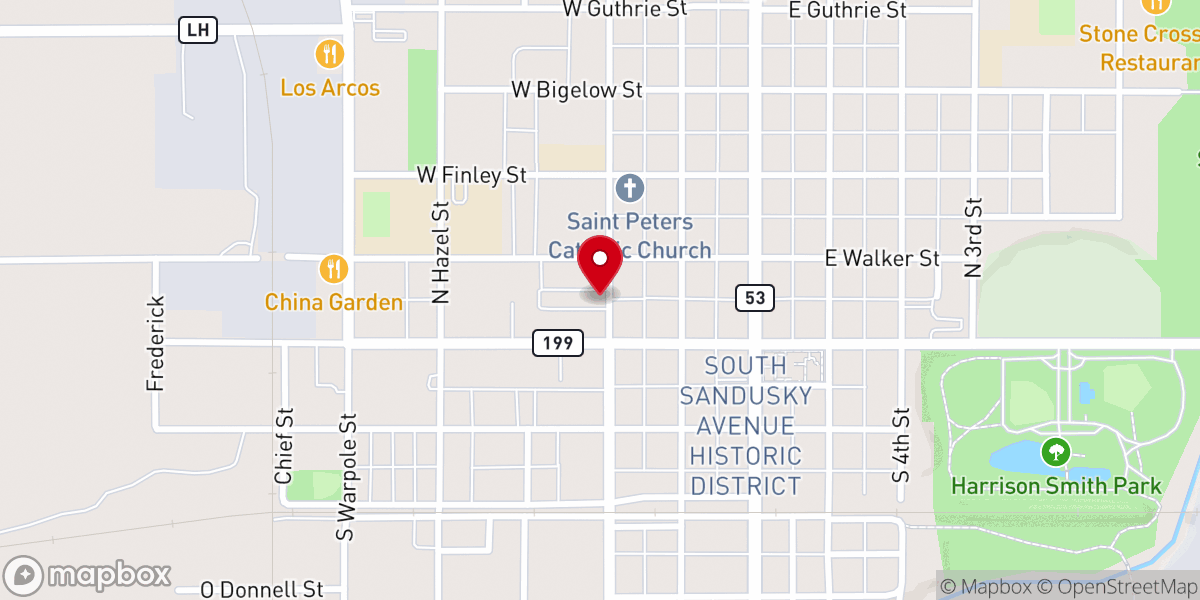 Map showing location of Cub Scout Pack 125
