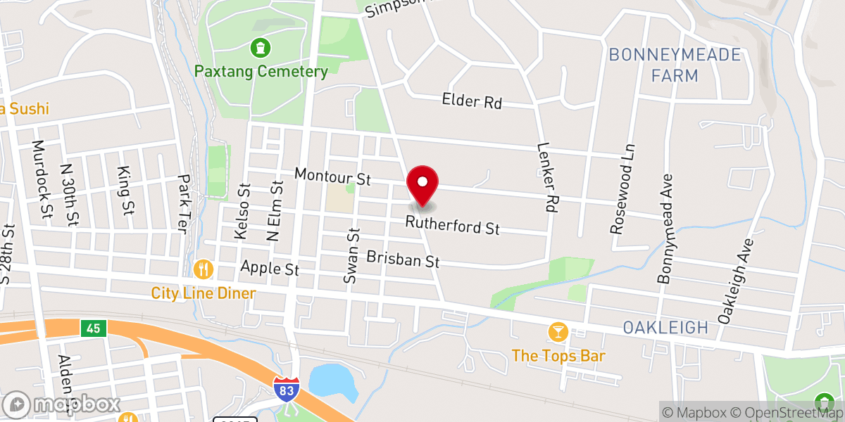 Map showing location of Good Shepherd Lutheran Church
