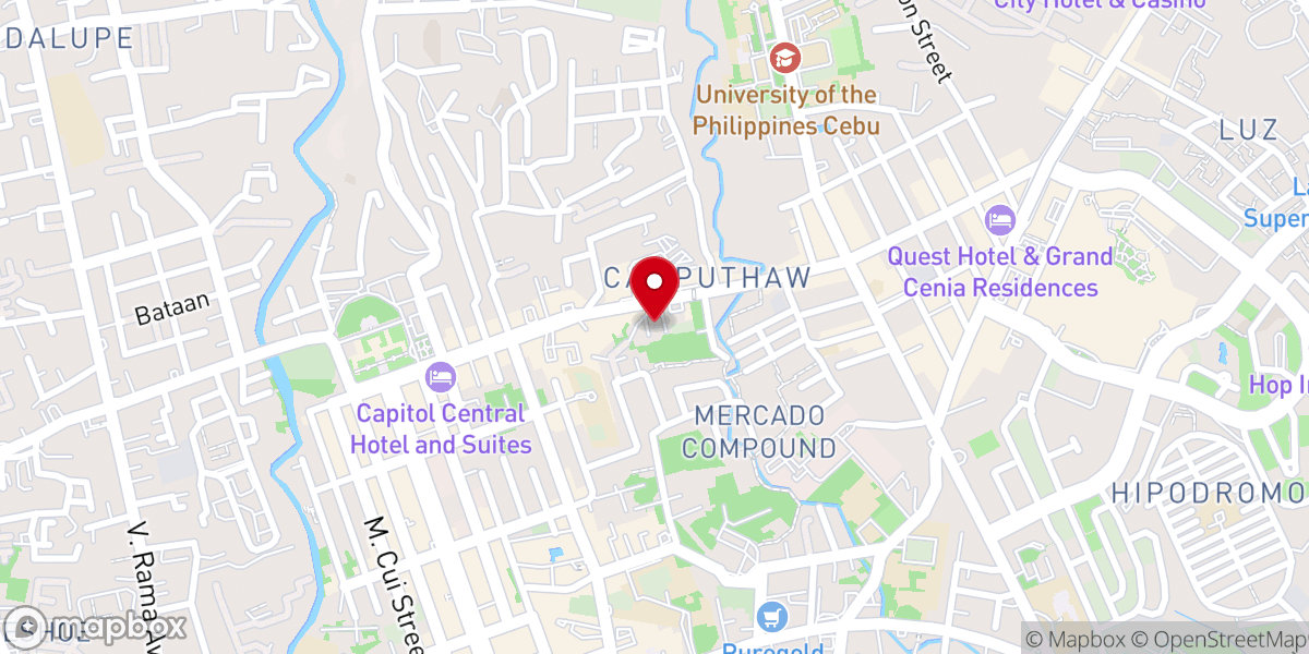 Map showing location of Our Lady of the Sacred Heart Parish
