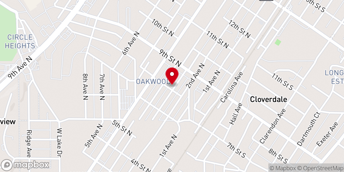 Map showing location of Good Hope Presbyterian Church