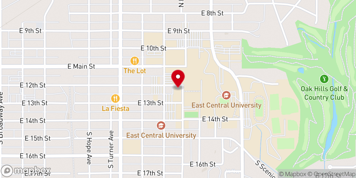 Map showing location of Momentum Campus Ministry