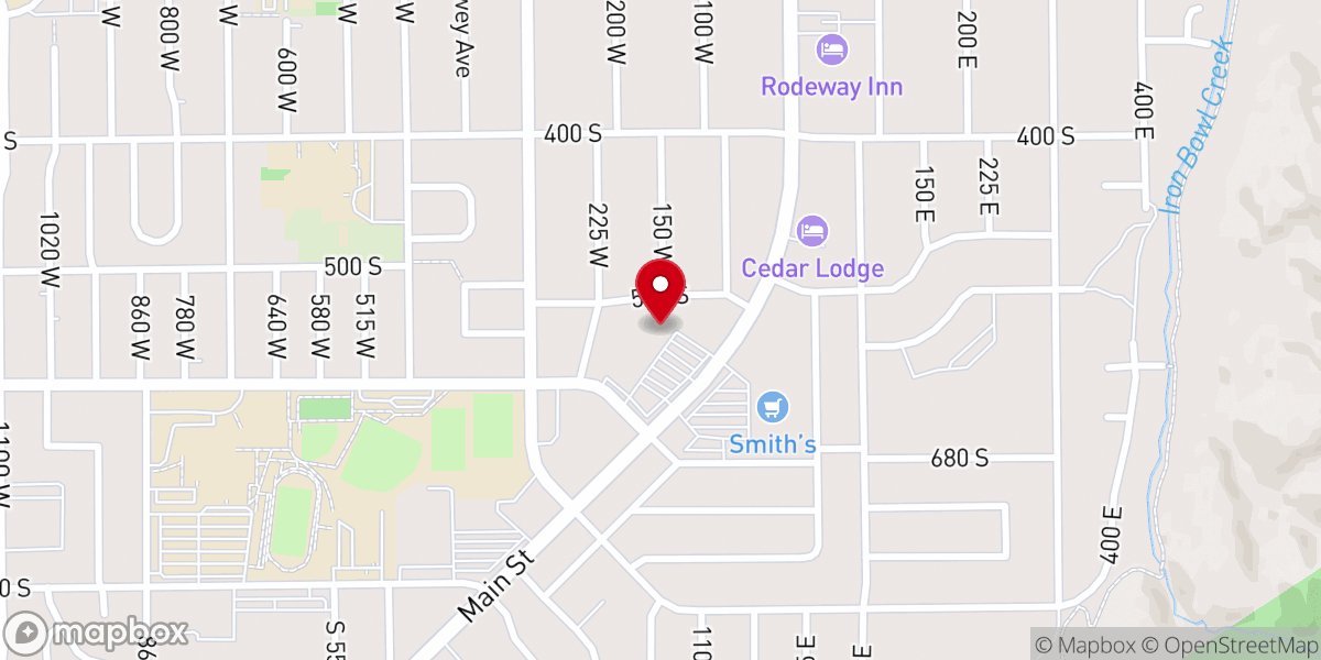 Map showing location of Deseret Book