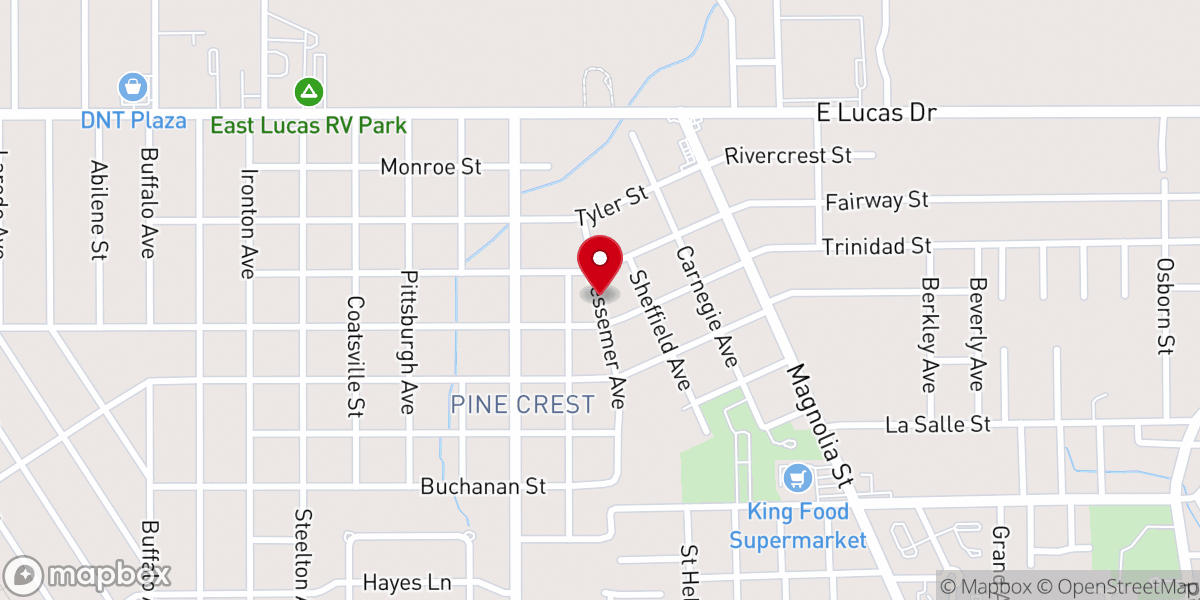 Map showing location of New Birth Assembly of God Church