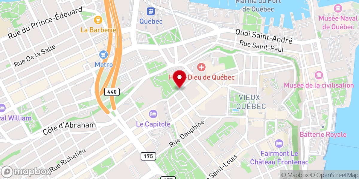 Map showing location of Monument commémoratif aux Irlandais
