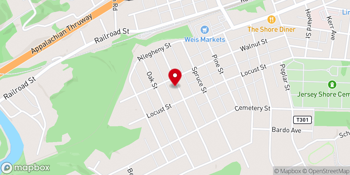 Map showing location of Libert John